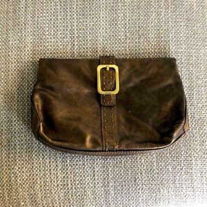 Cole Haan Brown Metallic Clutch - Like New